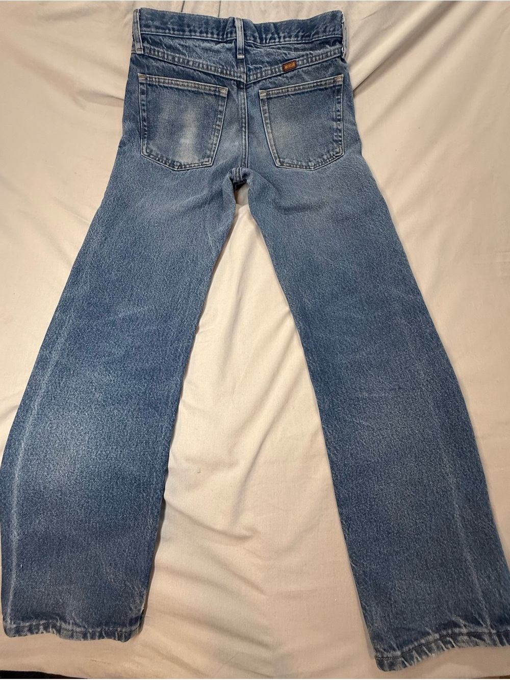 Classic Vintage Blue Rustler 100% cotton Men's Straight-Leg Jeans - Picture 2 of 8